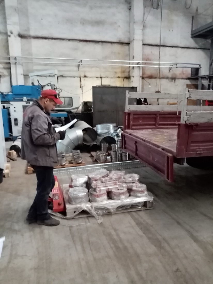 Shipment of a screw set